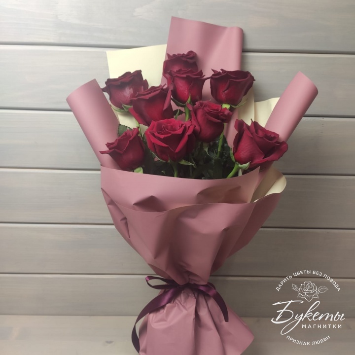 Купить Букет роз Эксплорер 60 см с доставкой по Магнитогорску